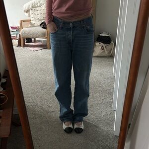Levi’s classic 501’s, medium blue wash